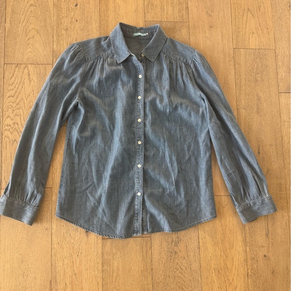 J.Mclaughlin Birdie Linen-Blend Blouse Small - Picture 1 of 5